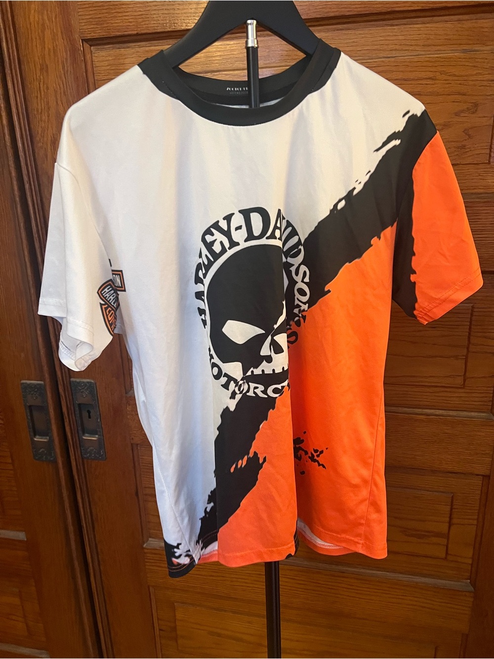 Harley-Davidson Motorcycle Men’s Skull Eagle Logo Tshirt